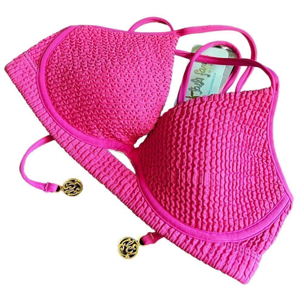 Luli Fama Pura Curiosidao Peekaboo Bikini Top nwt